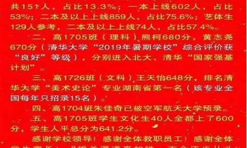 2021年娄底高考光荣榜_娄底2017高考成绩