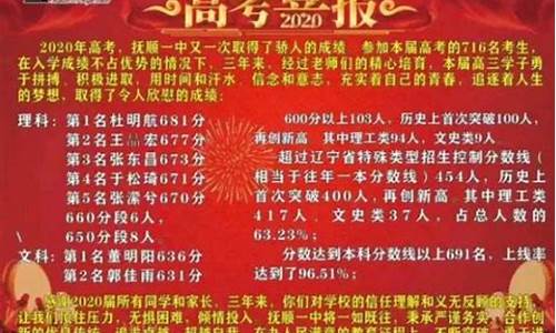 2020抚顺高考喜报_2014抚顺高考