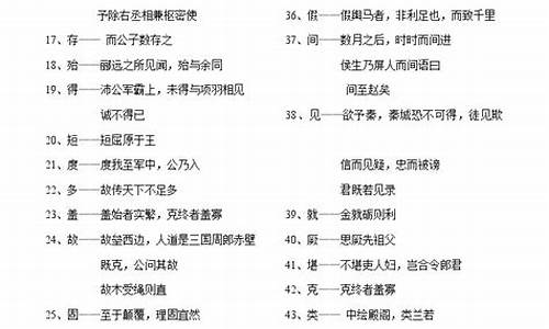 高考文言实词训练_高考文言120实词练习