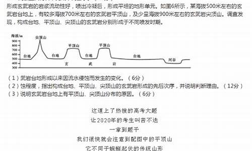 高考地理平顶山题目-2020地理高考题平顶山